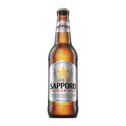 Sapporo Premium Lager Bottles 355mL