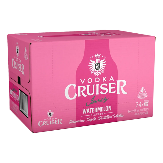 Vodka Cruiser Juicy Watermelon Bottles 275mL