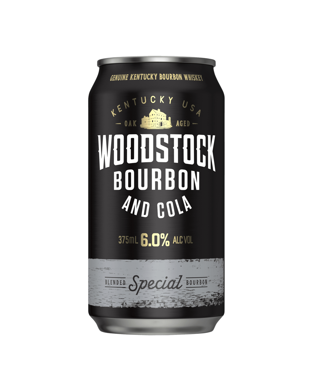 Woodstock Bourbon & Cola 6% Cans 10 Pack 375mL