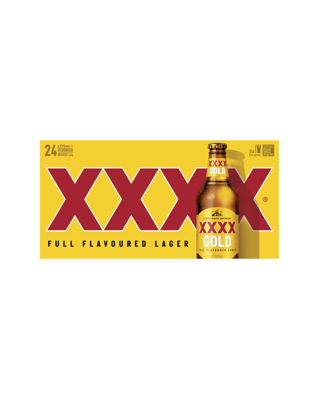 XXXX Gold Lager Bottle 375ml