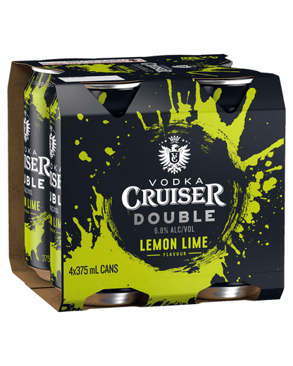 Vodka Cruiser Double Lemon Lime 6.8% 375mL Cans