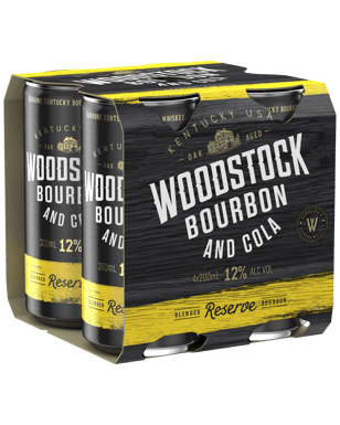 Woodstock Bourbon & Cola 12% Cans 200mL